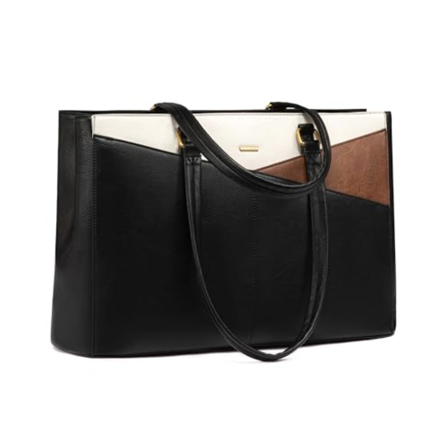Leather Work Laptop Bag - Vintage Leather Work Tote - Laptop
