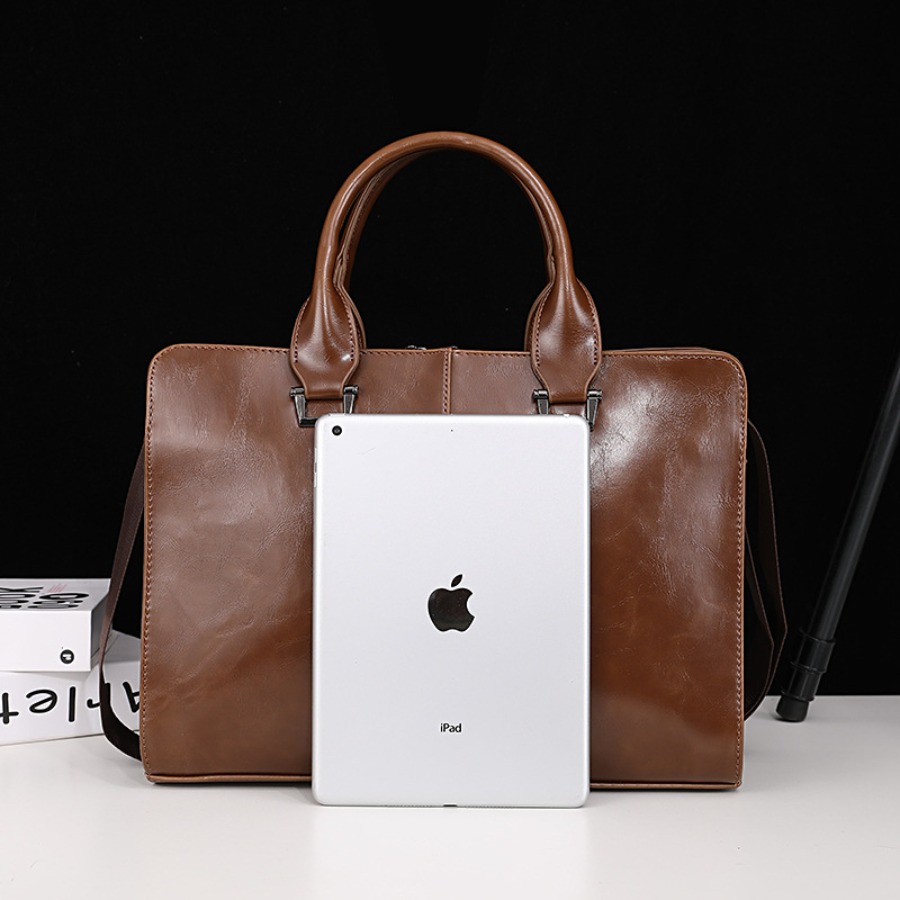 【New Arrival】Vintage Brown Lea – Leather Work Laptop Bag Bewertung und Preis