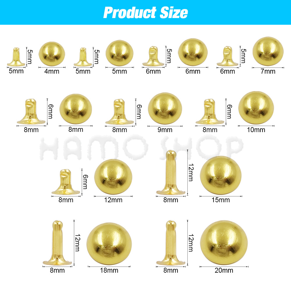 Metal Dome Cap Rivets Studs Ro – Rivet Setter Tool Bewertung und Preis
