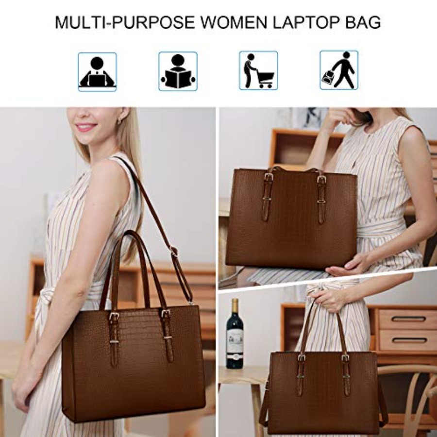 Laptop Bag for Women 15.6 Inch – Leather Work Laptop Bag Bewertung und Preis