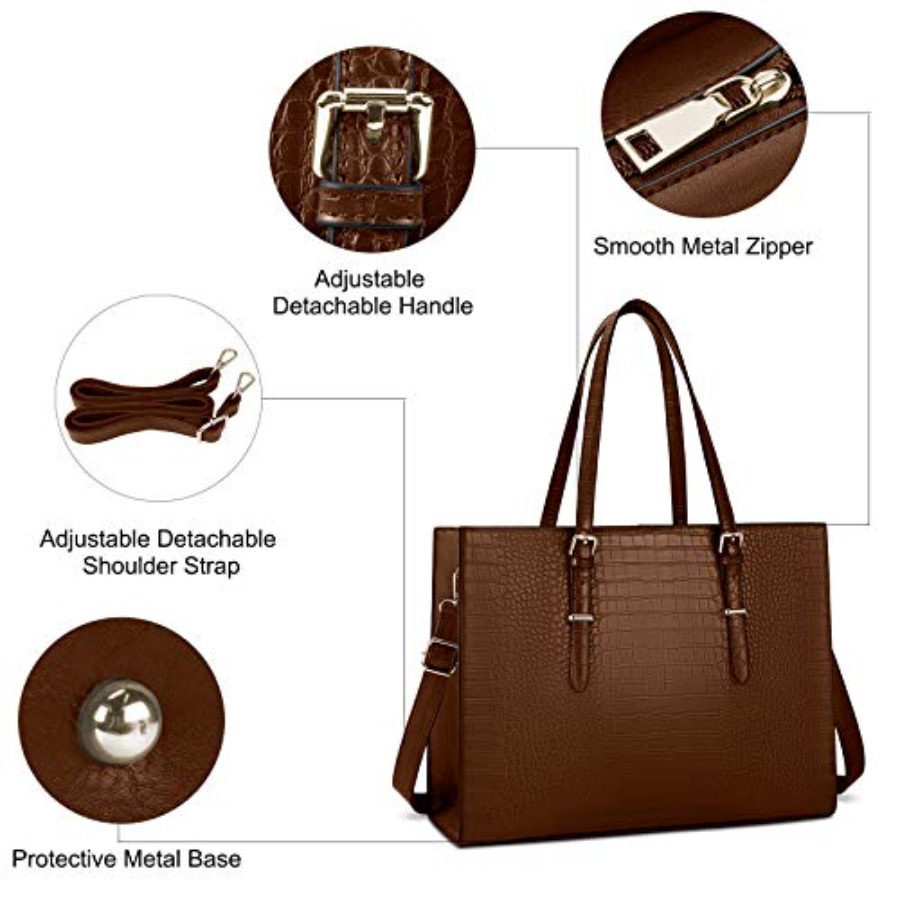 Laptop Bag for Women 15.6 Inch – Leather Work Laptop Bag Bewertung und Preis