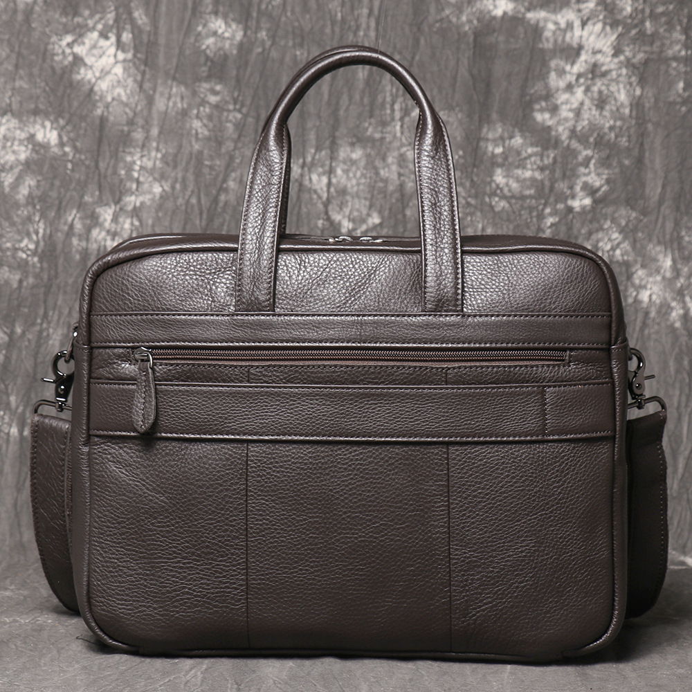 Men's Genuine Leather Briefcas – Leather Work Laptop Bag Bewertung und Preis