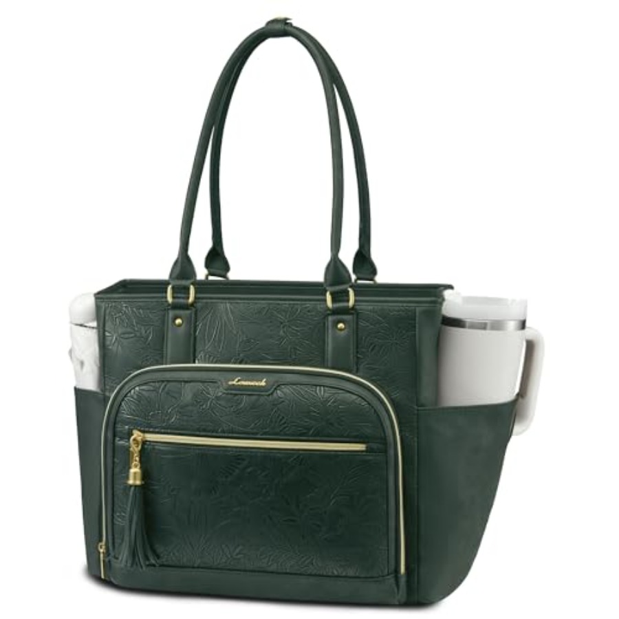 Laptop Tote Bag for Women With – Leather Work Laptop Bag Bewertung und Preis