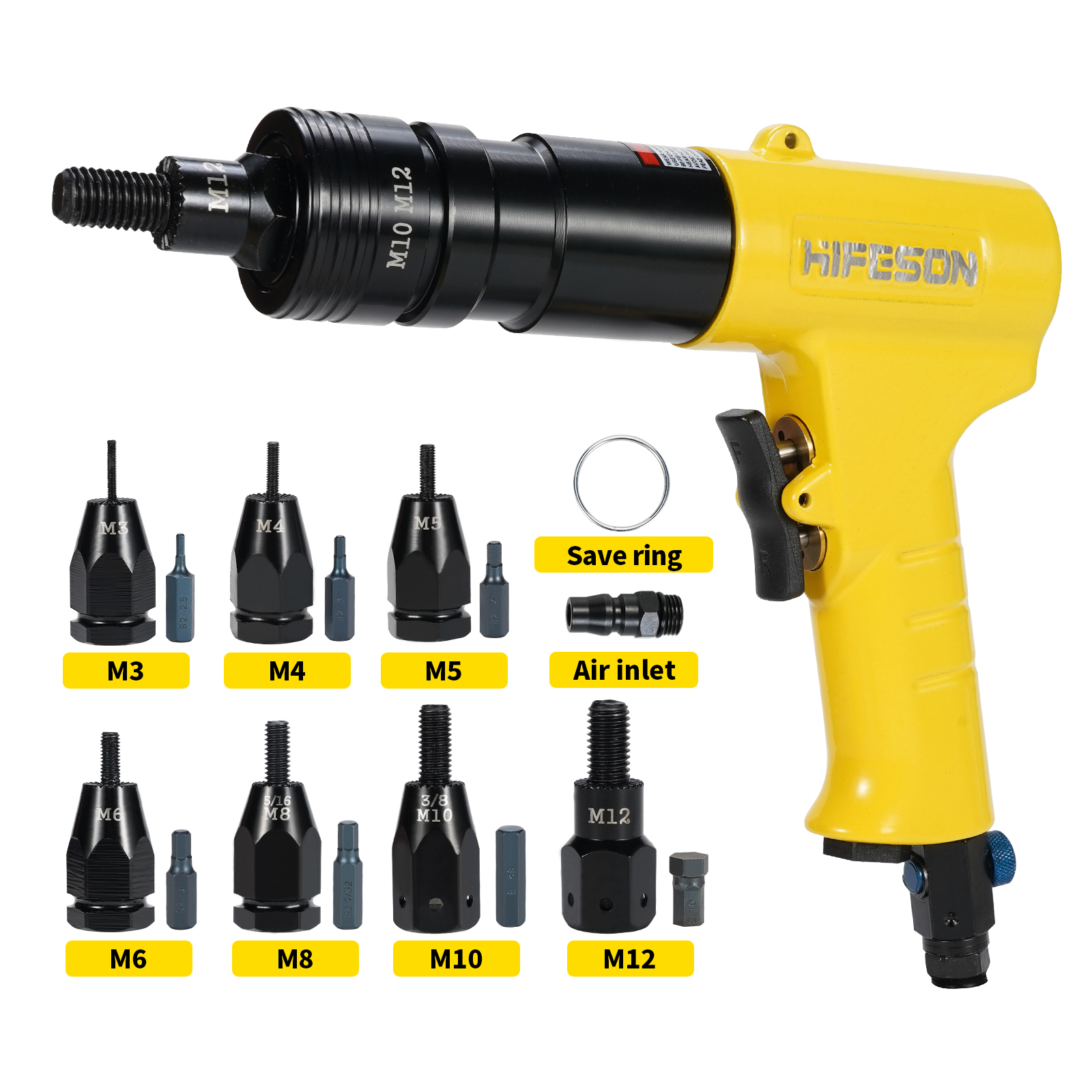 HIFESON Pneumatic Rivet Nut Gu – Rivet Setter Tool Bewertung und Preis