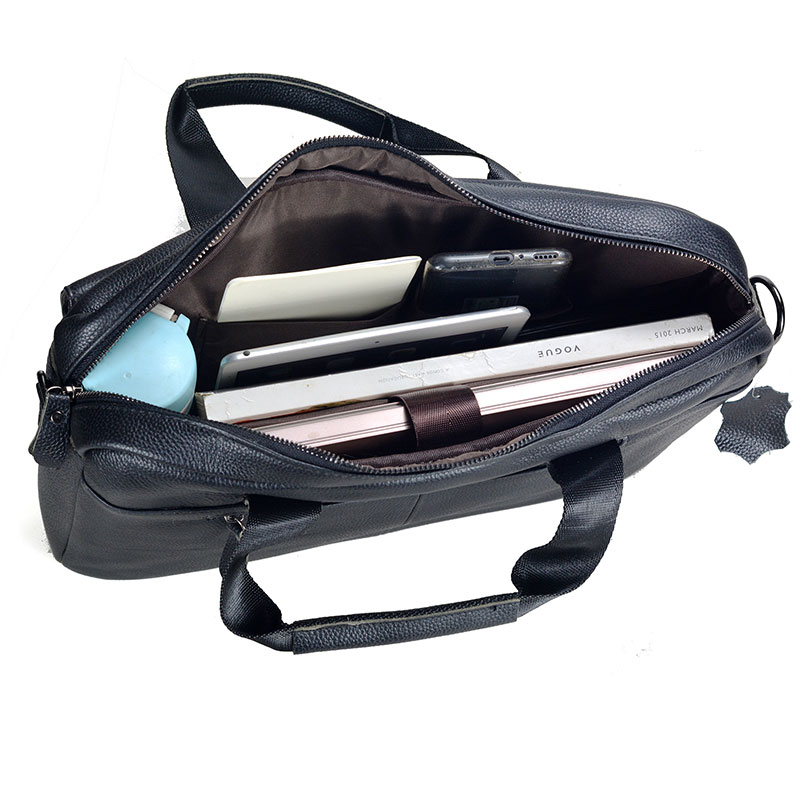 Large Men's Genuine Leather Ha – Leather Work Laptop Bag Bewertung und Preis