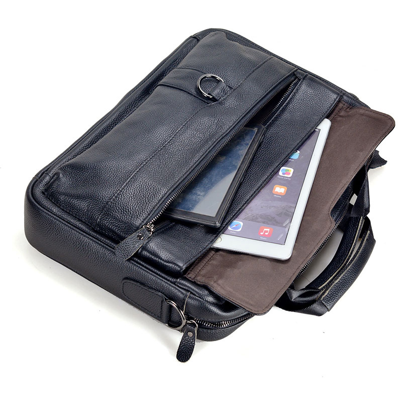Large Men's Genuine Leather Ha – Leather Work Laptop Bag Bewertung und Preis