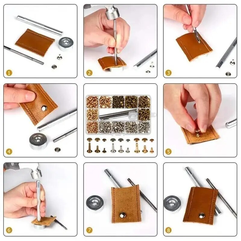 Metal Double Cap Rivets Studs  – Rivet Setter Tool Bewertung und Preis