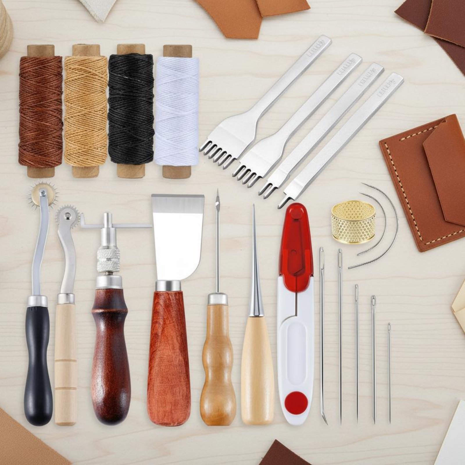 Leather Hand Sewing Tool Set M – Leatherwork Beginner Tools Bewertung und Preis
