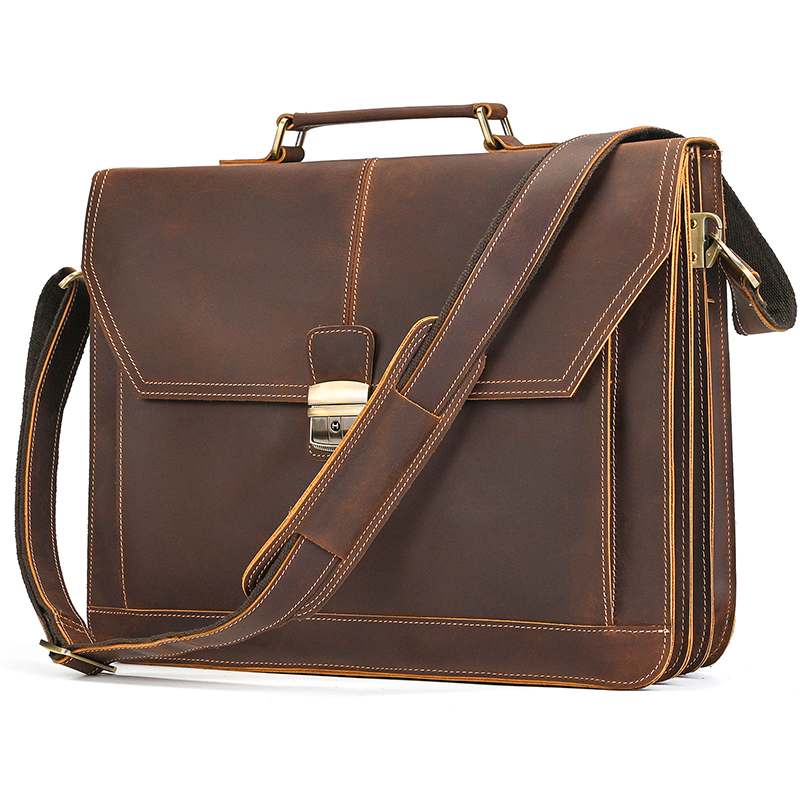 High Quality Laptop Briefcase  – Leather Work Laptop Bag Bewertung und Preis