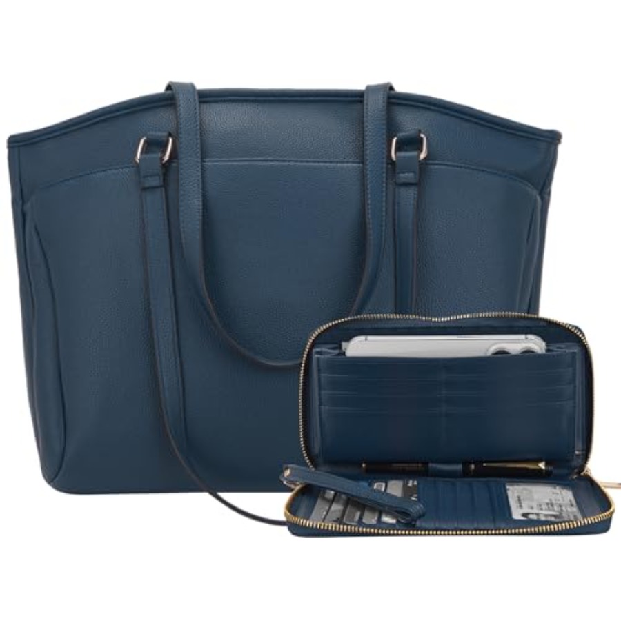 15.6 Inch Laptop Tote Bag for  – Leather Work Laptop Bag Bewertung und Preis