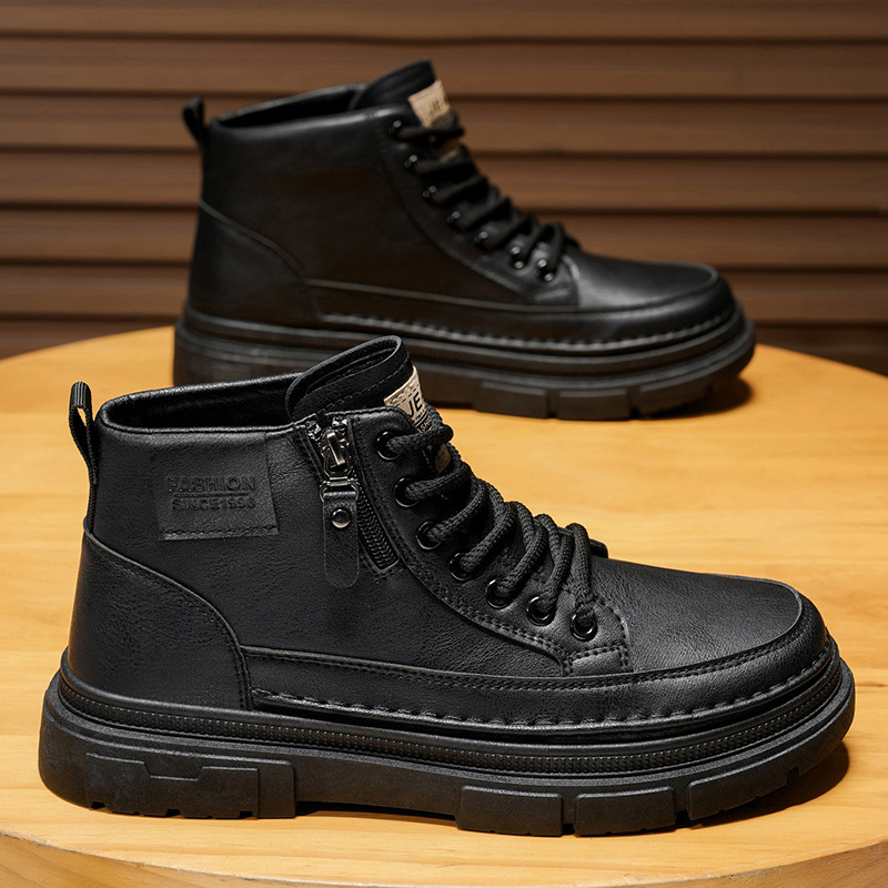 High top boots men's shoes aut – Leatherworking Items Bewertung und Preis