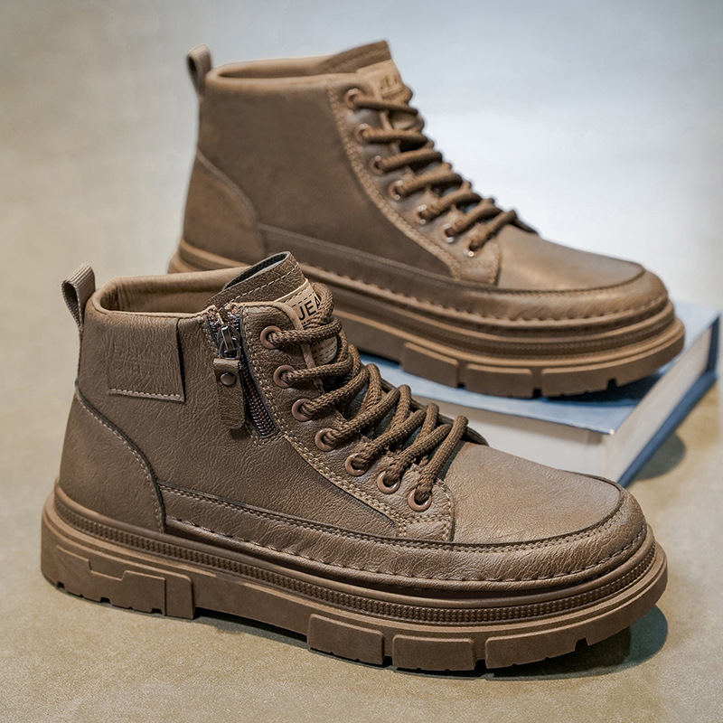High top boots men's shoes aut – Leatherworking Items Bewertung und Preis