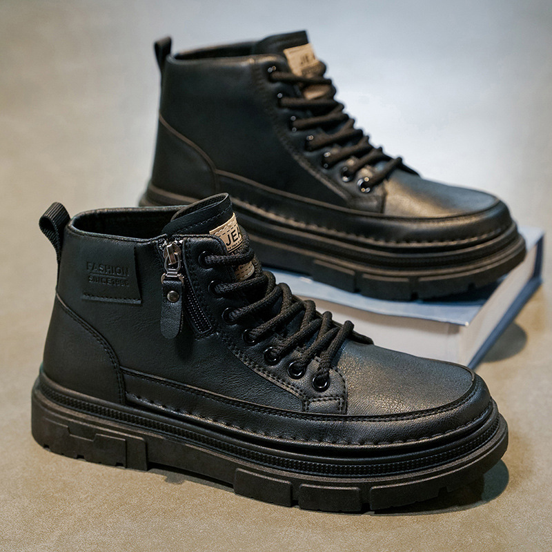 High top boots men's shoes aut – Leatherworking Items Bewertung und Preis