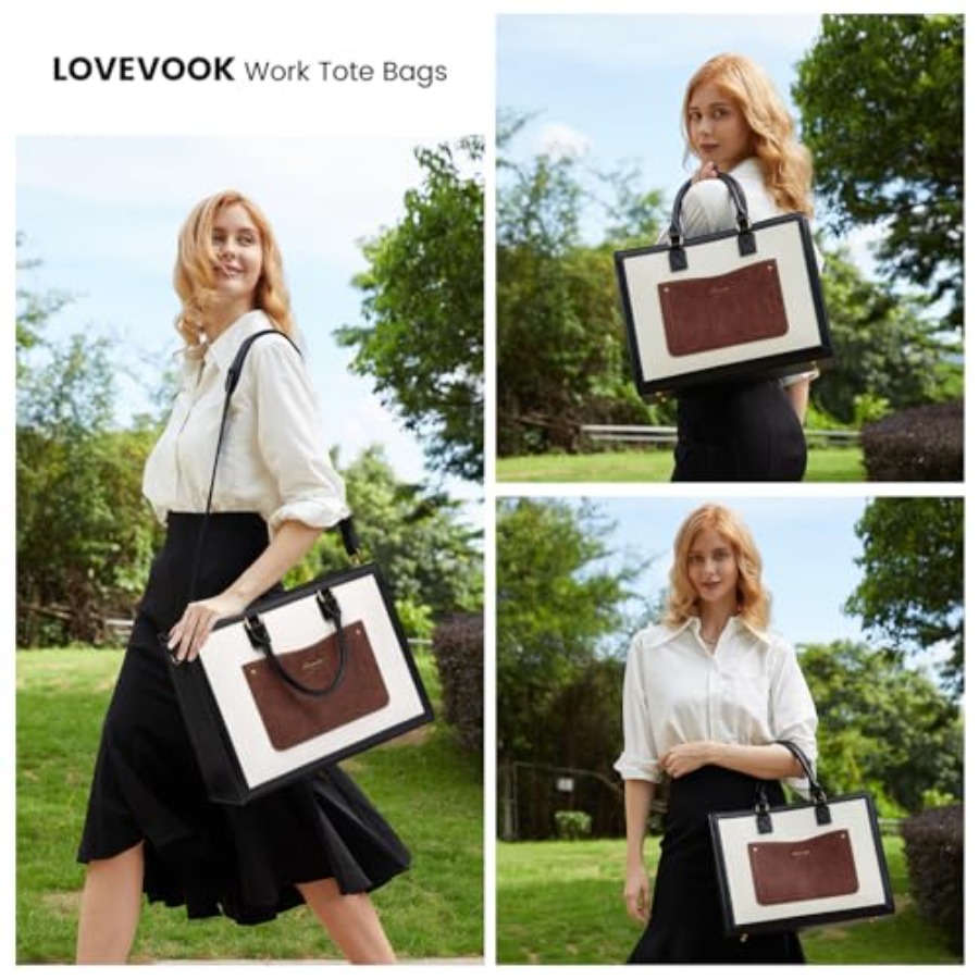 Laptop Tote Bag for Women, Wor – Leather Work Laptop Bag Bewertung und Preis