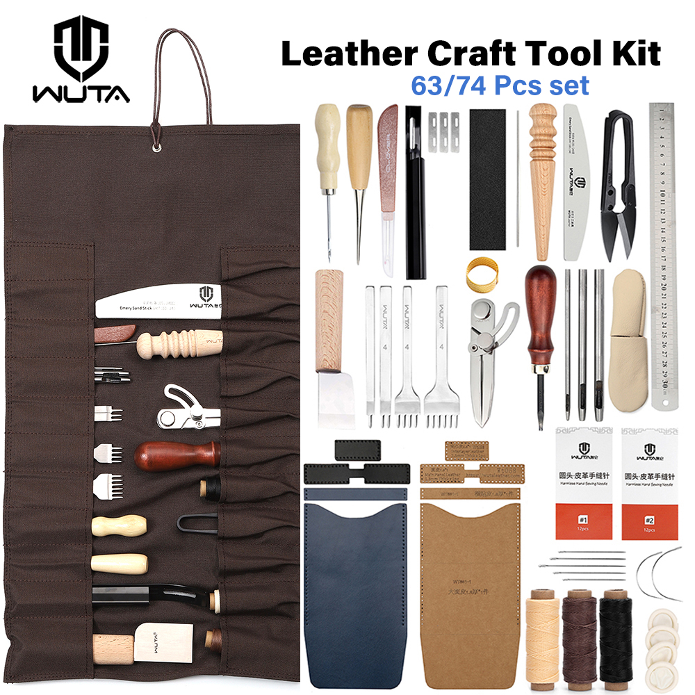 WUTA 63/74PCS Leather Craft Wo – Leatherwork Beginner Tools Bewertung und Preis