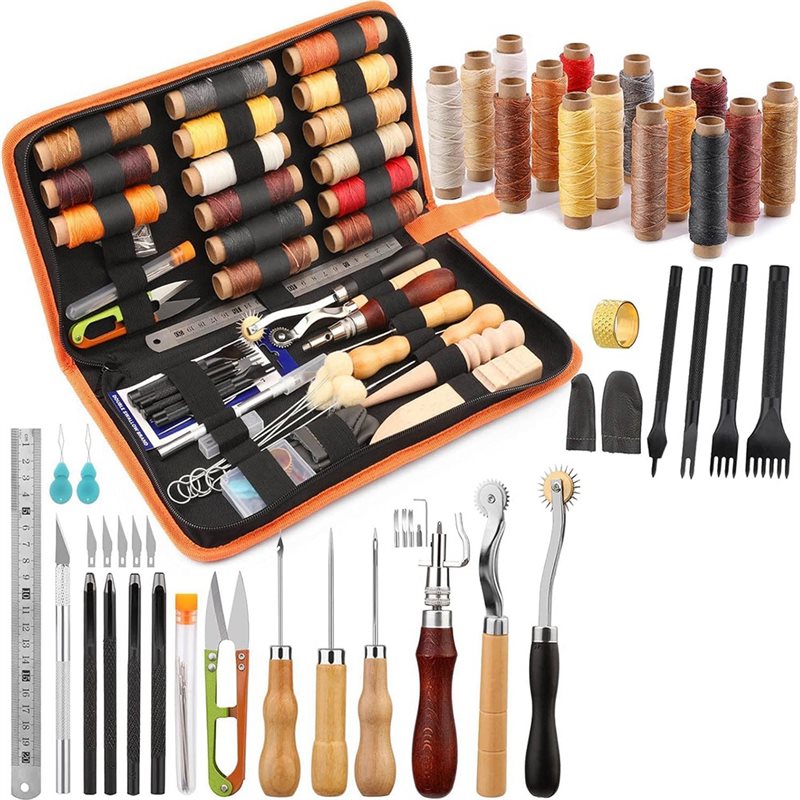 A008 Leather Working Tools Kit – Leatherwork Beginner Tools Bewertung und Preis