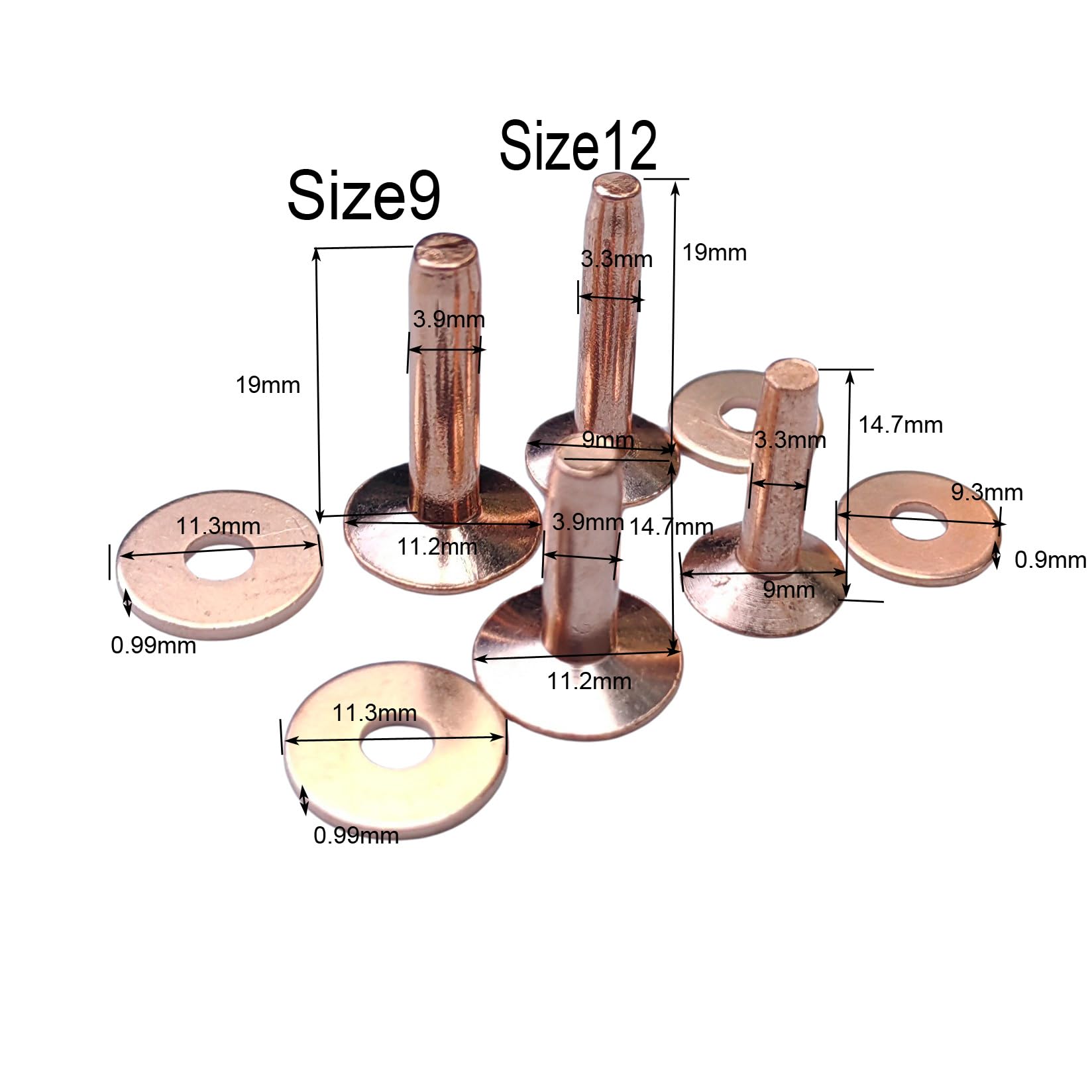 Copper Rivets and Burrs  #9 an – Rivet Setter Tool Bewertung und Preis
