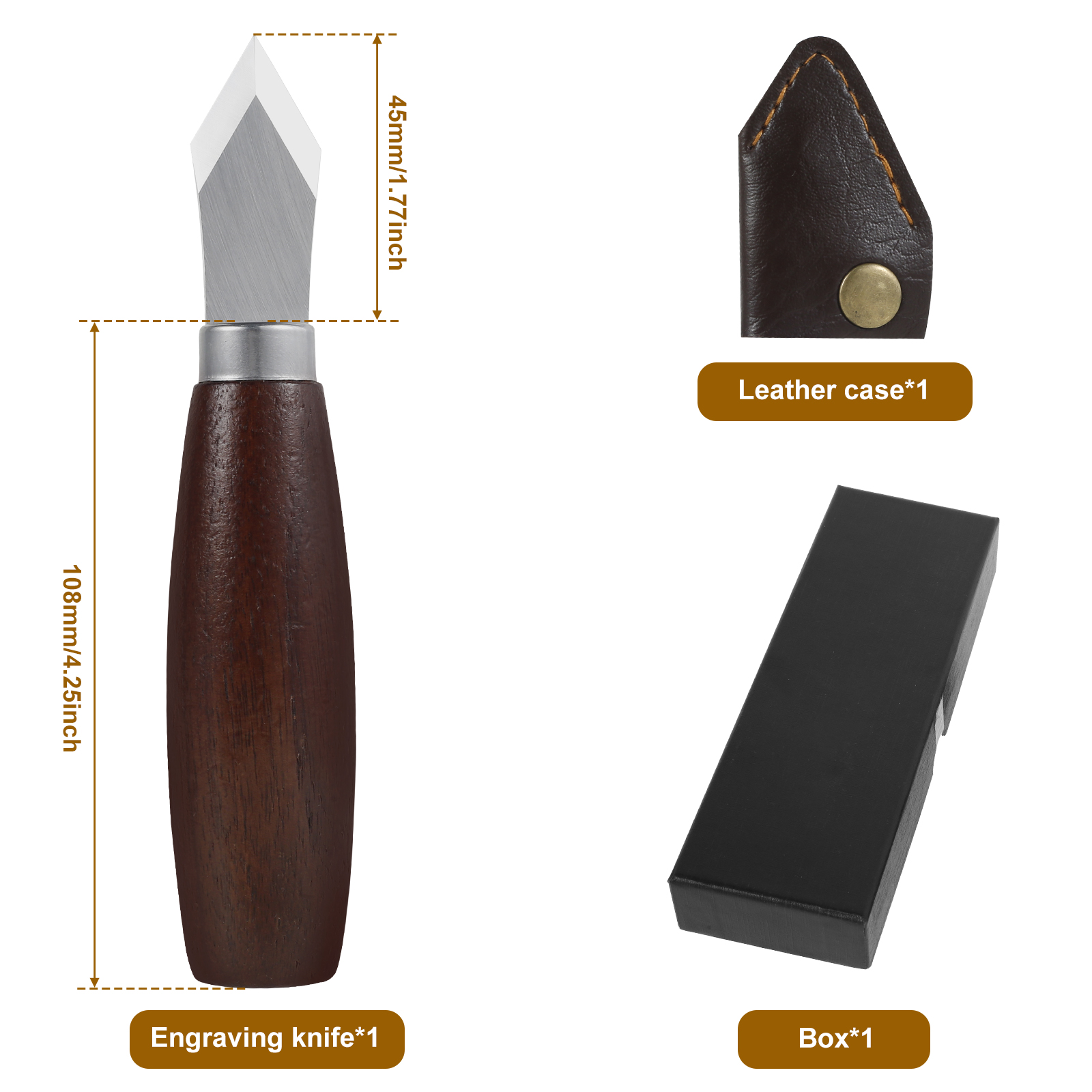 Marking Knife with Wooden Hand – Leatherwork Knife Sheath Bewertung und Preis