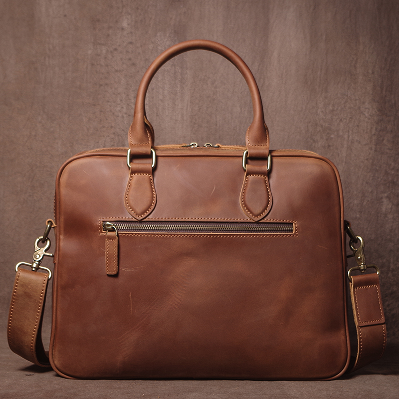 GURO Men Crazy Horse Cowhide B – Leather Work Laptop Bag Bewertung und Preis