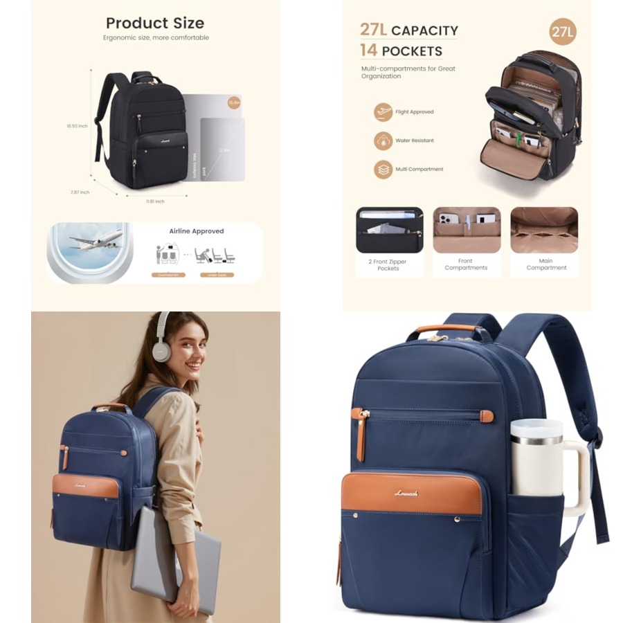 Laptop Backpack for Women with – Leatherworking Items Bewertung und Preis