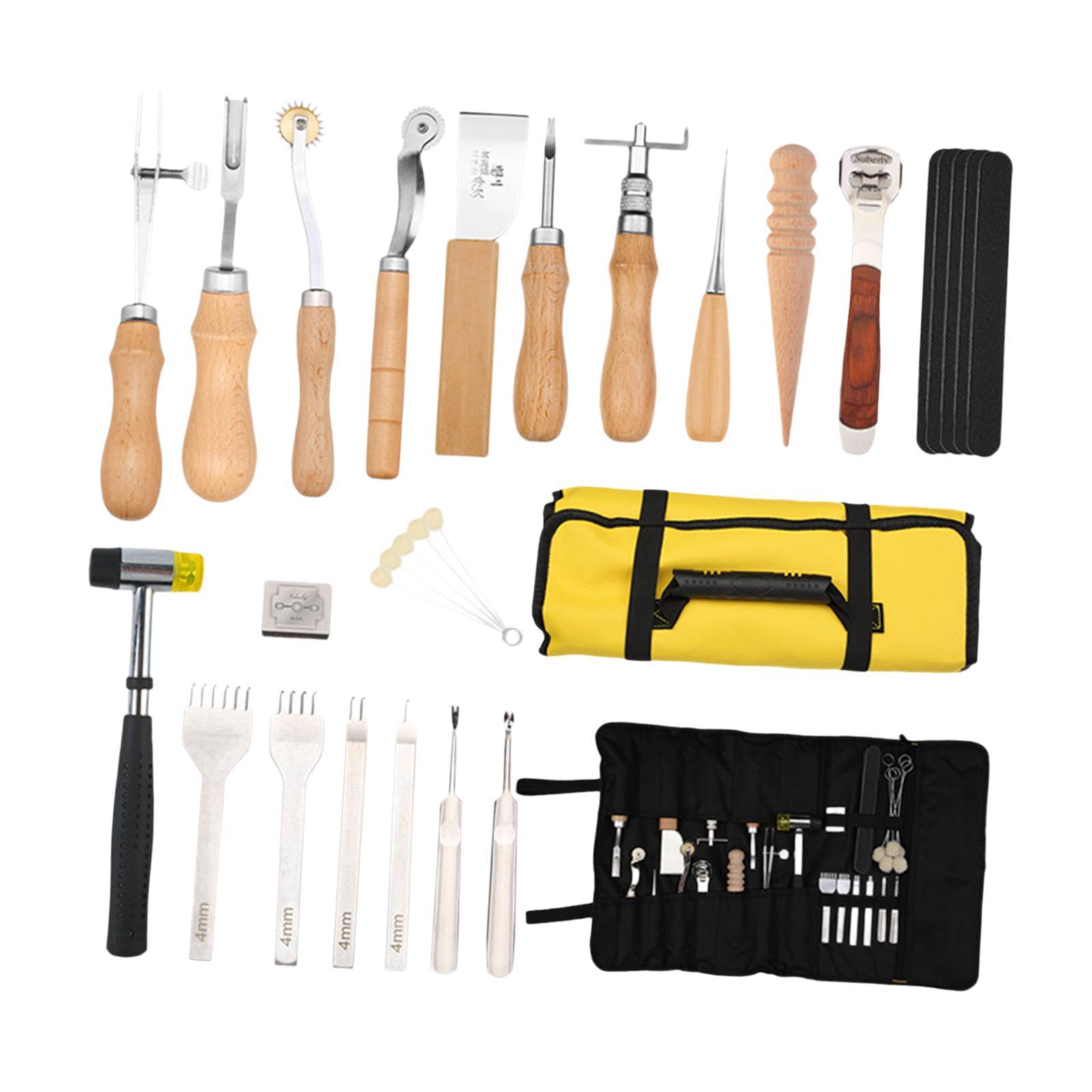 29x PU Leather Working Kit Equ – Leatherwork Beginner Tools Bewertung und Preis