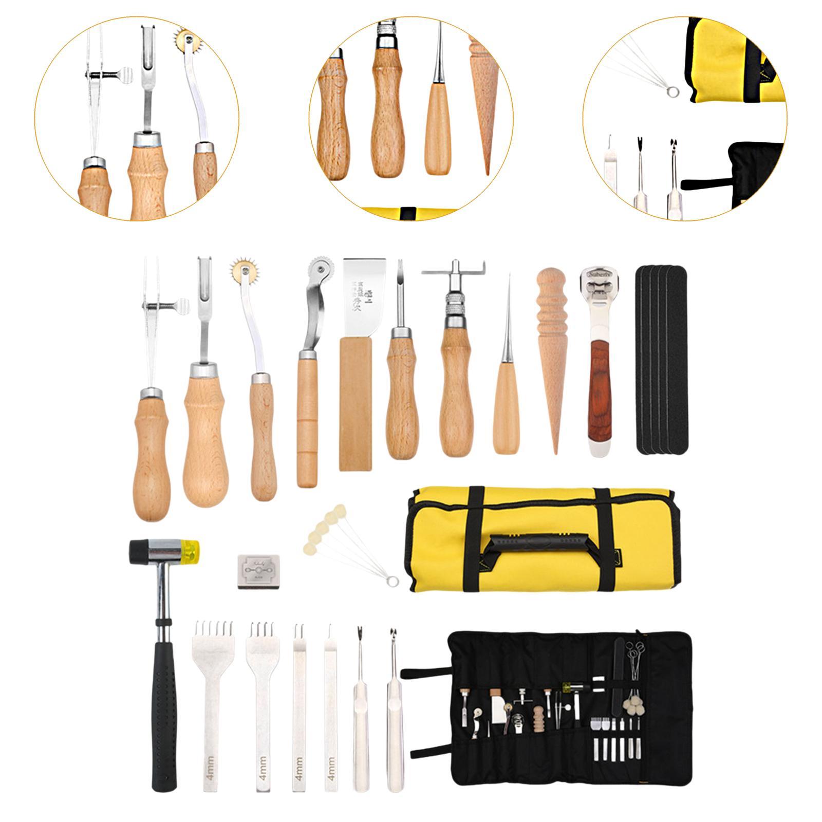 29x PU Leather Working Kit Equ – Leatherwork Beginner Tools Bewertung und Preis