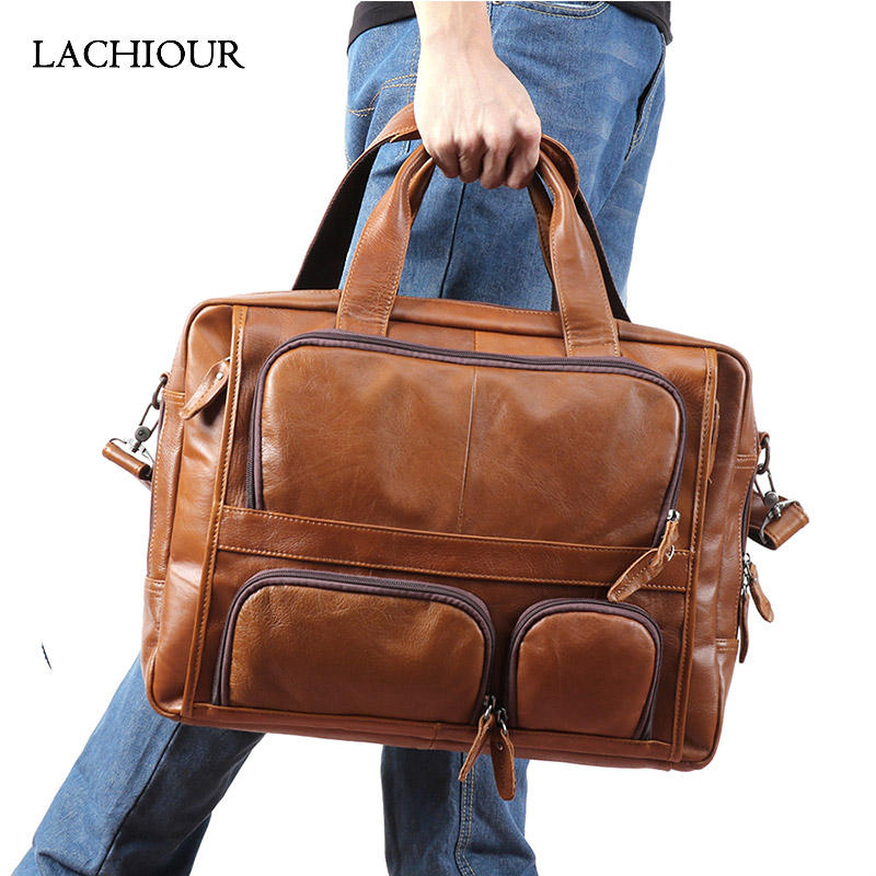 Lachiour 17 inch Laptop Bag Me – Leather Work Laptop Bag Bewertung und Preis
