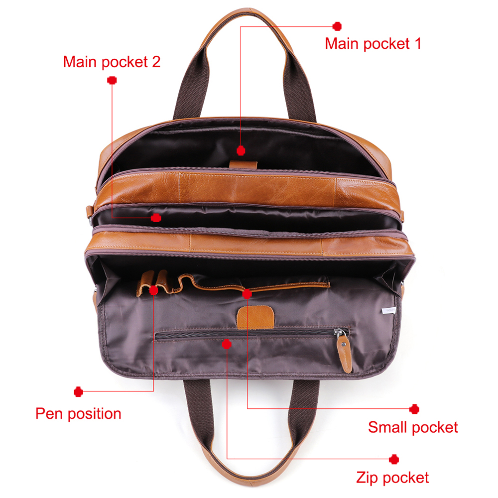 Lachiour 17 inch Laptop Bag Me – Leather Work Laptop Bag Bewertung und Preis