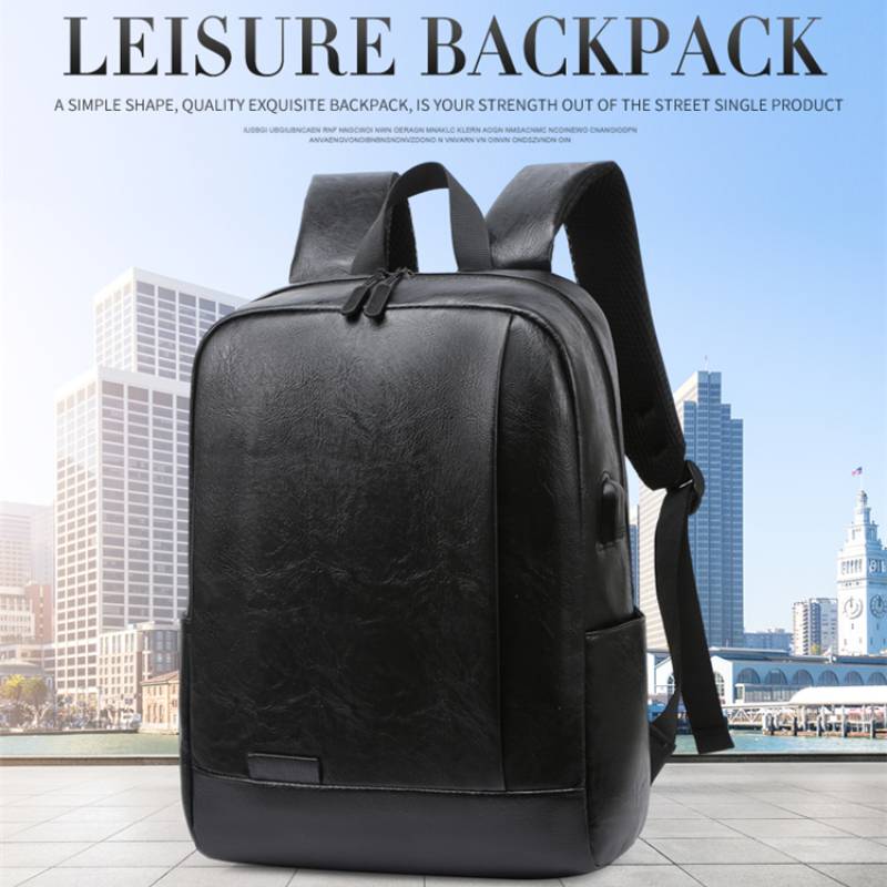 Men Fashionable Backpack PU Le – Leather Work Laptop Bag Bewertung und Preis