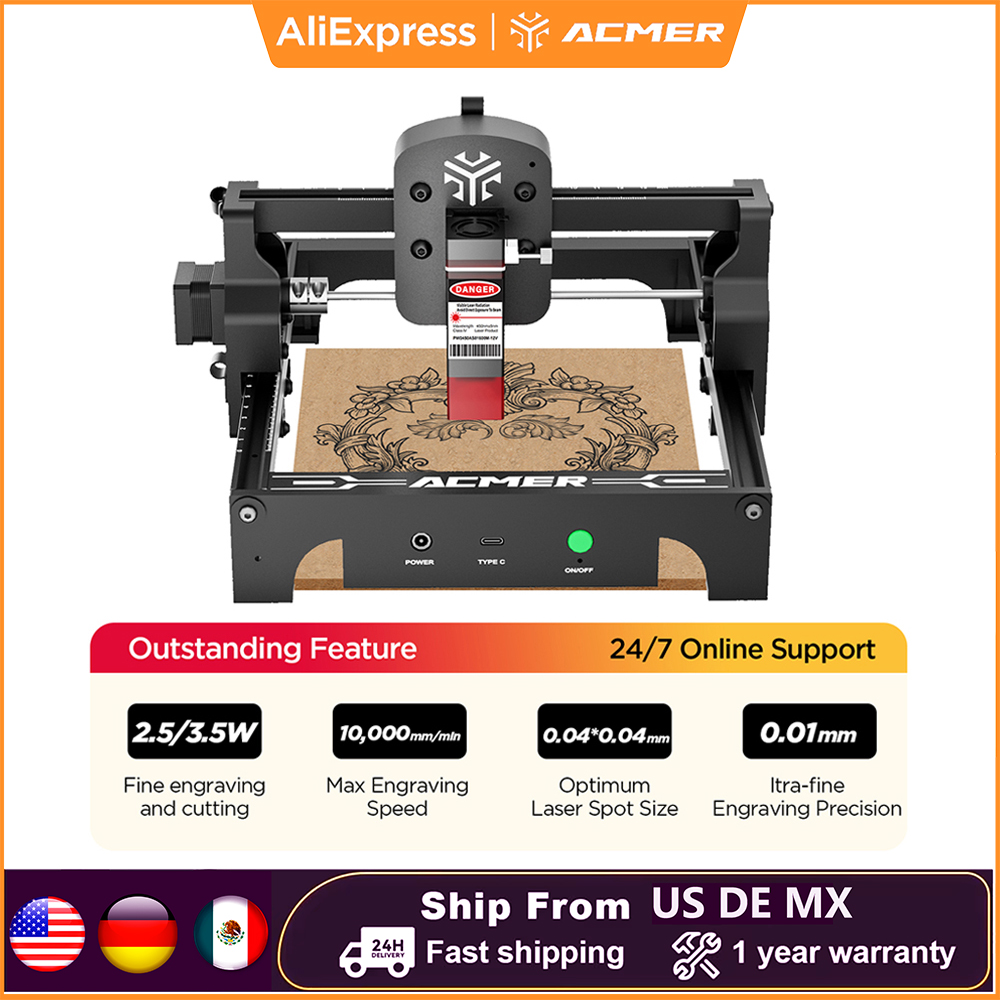 ACMER Mini 2.5/3.5W Laser Engr – Leatherwork Beginner Tools Bewertung und Preis