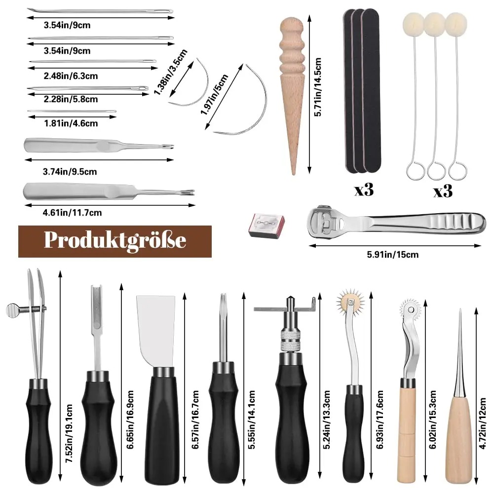 Fenrry 37Pcs Leather Work Tool – Leatherwork Beginner Tools Bewertung und Preis